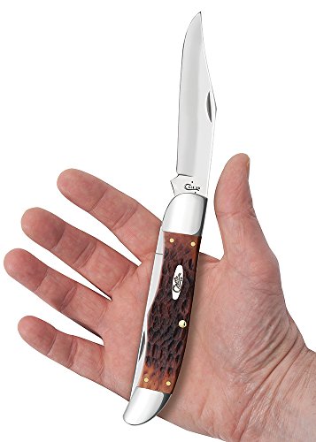 image for CASE XX WR Pocket Knife Chestnut Bone Large Folding Hunter (Cv) W/Shea