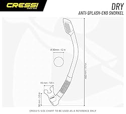 Cressi Supernova Dry, Clear/Cobalt