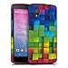 kwmobile TPU SILICONE CASE for LG Google Nexus 5 Design rainbow cubes multicolor green blue - Stylish designer case made of premium soft TPU