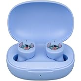 eKids Disney Stitch Wireless Earbuds with Microphone, Bluetooth Earbuds with Charging Case for Ear Buds, Designed for School, Home, or Travel