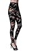 VIV Collection Regular Size Printed Brushed Leggings (Flower Surprise)