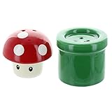 Super Mario Bros. Mushroom & Pipe Salt & Pepper Shakers