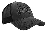 Harley-Davidson Men's Embroidered Skull & H-D Text Mesh Trucker Cap BCC119975