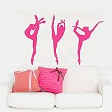 Wandtattoo „Sterne Ballerina“ – Selbstklebend, In 49 Farben, Ideal Fürs Kinderzimmer