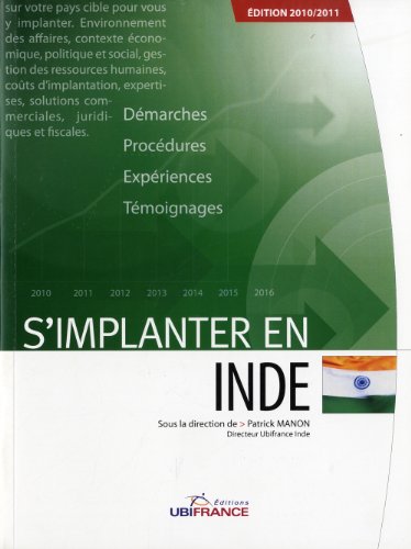 s'implanter en inde (3e édition) by (Paperback)