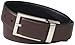 Calvin Klein Men's 35mm Reversible Feather Edge Belt And Stitch Matte With Shrunken Leather Harness And Engraved Logo