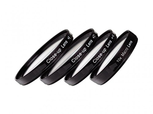 49mm Close-Up Filter Set (+1, 2, 4 and +10 Diopters) Magnification Kit for Canon EF 50mm f/1.8 STM Lens