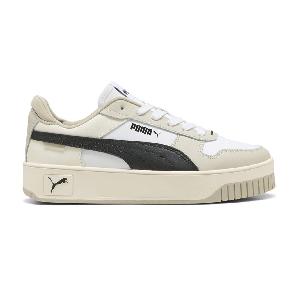 PUMA Womens Carina Street Platform Sneakers Shoes Casual - Off White - Size 7 M Image