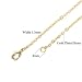 Wholesale 12 PCS Gold Plated Brass Flat Cable Chain Finished Necklace Chains Bulk for Jewelry Making (18 Inch(1.5MM))