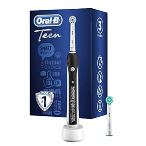Oral-B Teen Elektrische Zahnbürste/Electric Toothbrush, 3 Putzmodi inkl. Sensitiv und Bluetooth-App für Zahnpflege…