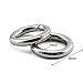 JCBIZ 6pcs 29mm Zinc Alloy Round Spring Snap Hooks Clip DIY Accessories for Handbag Purse Shoulder Strap Key Chains,Circle Metal Key Ring Buckle(Silver)