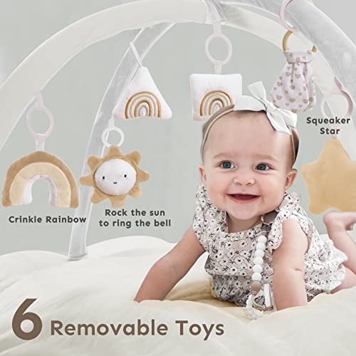 5in1 Thick & Plush Play Gym, Convertible StageBased Developmental