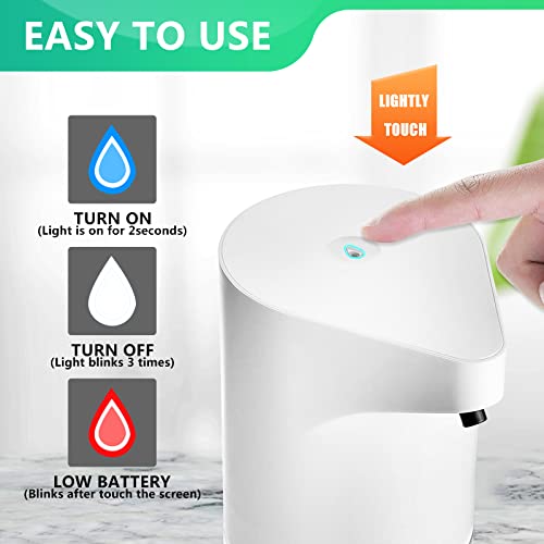 Automatic Foaming Soap Dispenser,Touchless and Rechargeable Countertop Soap Dispensers,0.2s