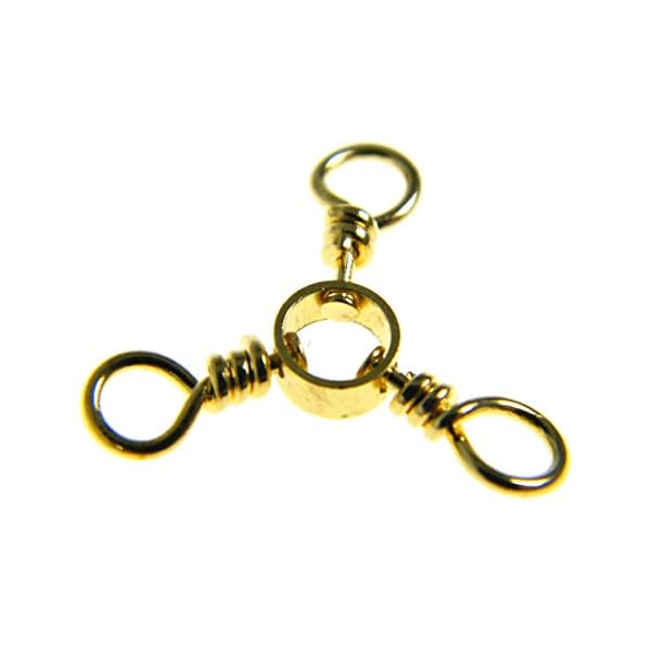 100Pcs-6-3-Bronze-Gold-Way-Swivels-Red-Brass-Fishing-Barrel-Triple-Swivels-Fishing-Tackle