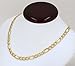 Yellow Gold Hollow Figaro Chain Real 10K Necklace 16