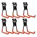 CoolYeah Slatwall Hooks Heavy Duty, Garage Storage Utility Double Hooks For Organizing Power Tools,Large U Hooks (pack of 6, 5 × 5 × 4.1 inches)