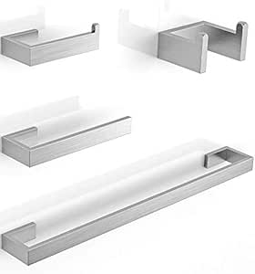 Juego de accesorios para toallero Soporte para papel higiénico Anillo para toalla Gancho para bata de baño Juego de accesorios de hardware ...