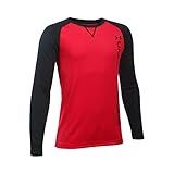 Under Armour Boys' Waffle Crew, Red (600), Youth Small