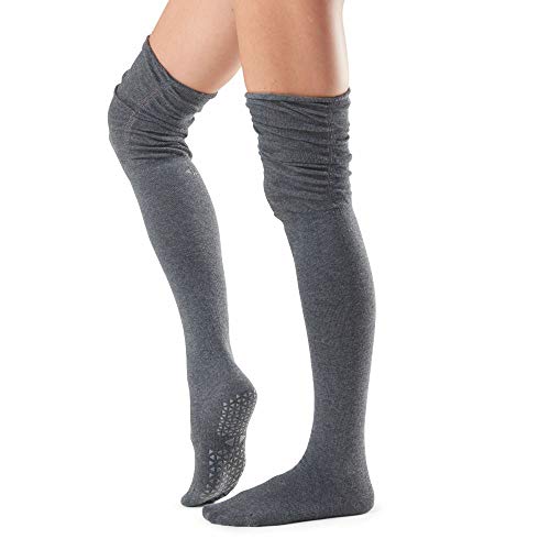 Tavi Noir Charlie Fashion Over The Knee Grip Sock, Charcoal Grey, Medium