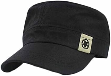 Fiaya Men Women Baseball Cap Snapback Hat Flat Roof Military Hat Cadet Patrol Bush Field Cap
