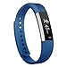 moreFit Fitness Tracker, Slim Touch Screen Activity Health Tracker Wearable Pedometer Smart Wristband, Black/Blue