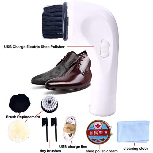 Homend Electric Shoe Polisher, Cordless Auto Automatic Electric Shoe