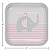 Creative Converting Little Peanut Girl Elephant Baby Shower Tableware Kit, 71 Pieces, Pink