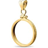 Gold Filled Coin Bezels - For 1/10 Eagle, Canadian Maple Leaf & Krugerrand Gold Coins