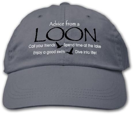 Advice from a Loon - Embroidered Columbia Blue Hat, by Earth Sun Moon