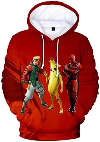 Fabby Unisex 3D Printed Hoodies Sweatshirt with Pockets