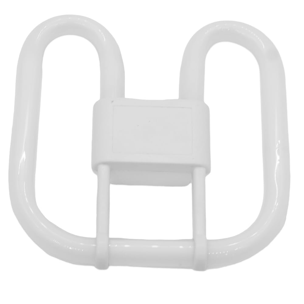 Bynome 2D 28W 4-Pin GR10q CFL Light Bulb, 3500K Warm White Energy Saving Lamp, 2050 Lumens High Brightness, 10,000 Hour Long Life, Ideal for Bathroom, Hallway and Recessed Ceiling Fittings