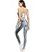 SweatyRocks Women's Two Piece Outfits Tie Dye Crop Top Leggings Set Tracksuit