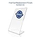 WYNMarts Acrylic 4x6 Sign Holders Picture Frames in Bulk (12 Packs ) Vertical and Horizontal Slanted