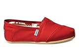 Toms Classic Red Canvas 001001B07 Womens