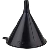 Plastic Funnel, Black, 4 Oz.