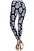 Leggings Depot Women's Ultra Soft Printed Fashion Leggings BAT5 (Plus Size, Teal Pineapple)