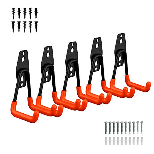 Kuyang Steel Garage Storage Utility Double Hooks, Heavy Duty Garage