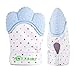 Baby Teething Mitten for Babies Self-Soothing Pain Relief and Teething Glove BPA FREE Safe Food Grade Teething Mitt (Blue Color)