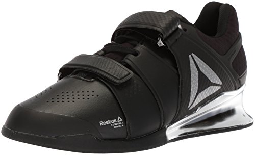 Reebok men s legacy lifter sneaker, black/white/silver 1, 12 m us