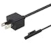 Egoway 36W 12V 2.58A Power Adapter Charger for Microsoft Surface Pro 3 Pro 4 with USB Charging Port and 6Ft Cord, fits Model 1625
