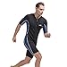 Unisex Short Sleeve 2MM Neoprene Wetsuit Men For Surfing One piece Triathlon Scuba Diving Spearfishing Wetsuit women Surfing (1032 Men, L)