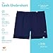 Lucky & Me Leah Girls Shorts Underwear, 2-Pack Underpants for Skirts, Uniforms, Dresses, 4/5 Black/White