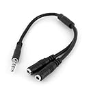 StarTech.com Headset adapter for headsets with separate headphone / microphone plugs - 3.5mm 4 position to 2x 3 position 3.5mm M/F