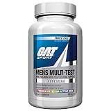 GAT Mens Multi + Test, Premium Multivitamin and Complete Testosterone Boosting Support with Tribulus Terristis, 60 Tablets/30 Servings