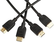 AmazonBasics High-Speed HDMI Cable - 6 Feet (2-Pack) (Latest Standard)