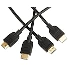 AmazonBasics High-Speed HDMI Cable, 6 Feet, 2-Pack