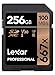 Lexar Professional 667X 256GB SDXC UHS-I/U3 Card (LSD256BNA667) Black
