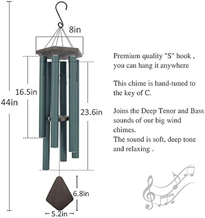 Astarin Angel Element Personalized Wind Chimes Outdoor Deep Tone Customized Memorial Wind Chimes For Loved One Amazing Grace Wind Chime With 6 Tuned Tubes Sympathy Gifts Chimes Patio Lawn Garden Rbafamilylaw Com
