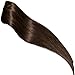 Standard Weft 22 Inch 110g Dark Brown Clip in 100% Real Remy Human Hair Extensions 8 Pieces 18 Clips