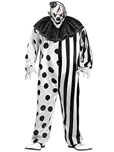 Fun World Men's Killer Clown, Multi, Plus Size up to 6'2